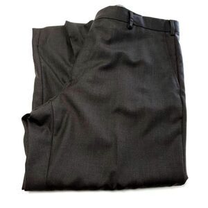 Luigi Bianchi Mantova Sartoria Dress Pants 40/26‎ Brown Flat Front Mid Rise